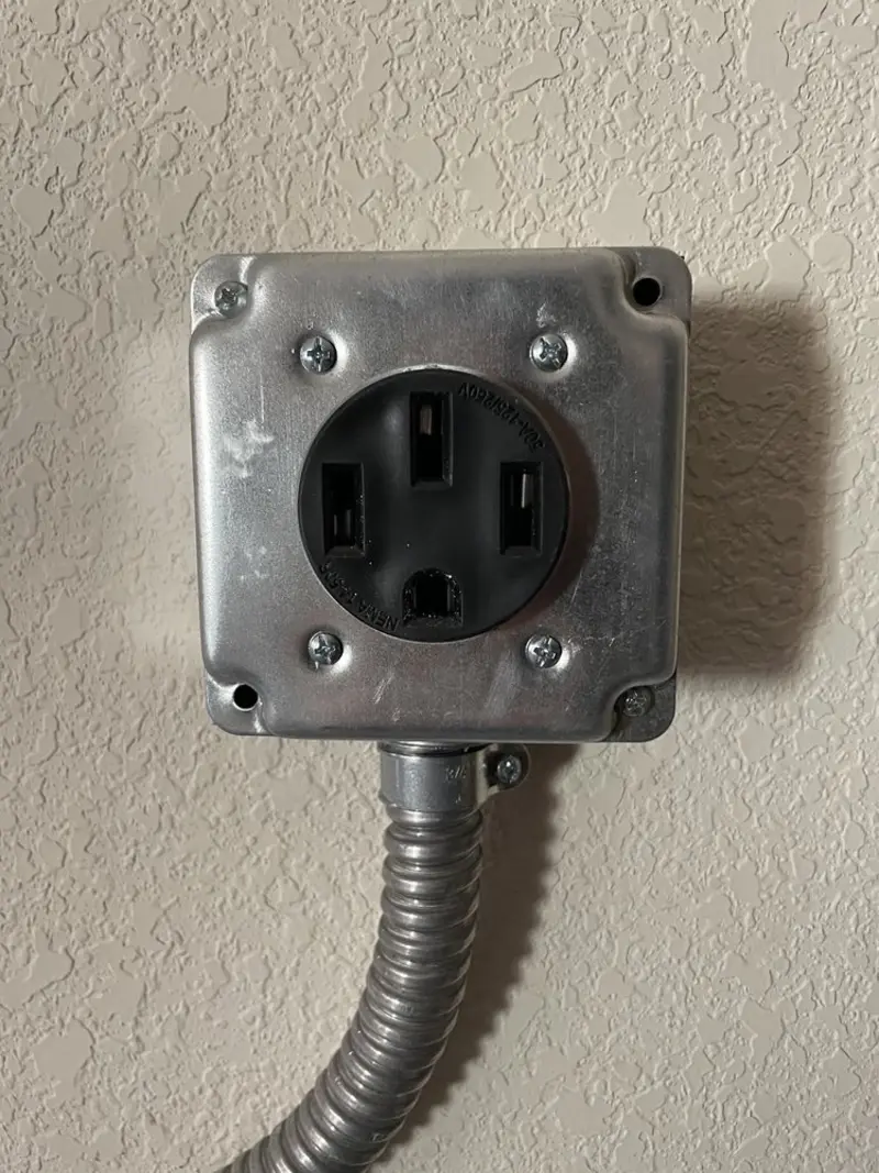 NEMA 14-50 outlet installed for Smart Home Electrical in Hapeville